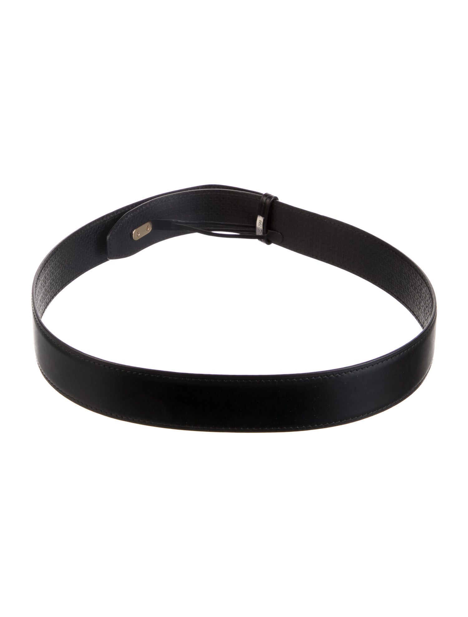 Salvatore Ferragamo Leather Eyelet Trim Waist Belt