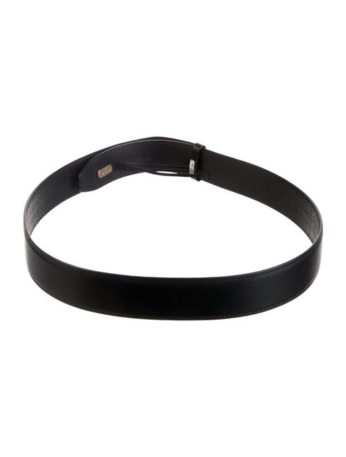Salvatore Ferragamo Leather Eyelet Trim Waist Belt