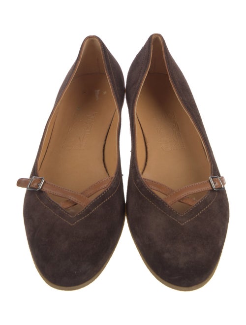 Ferragamo Suede Flats