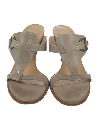 Ferragamo Horsebit Accent Leather Slides