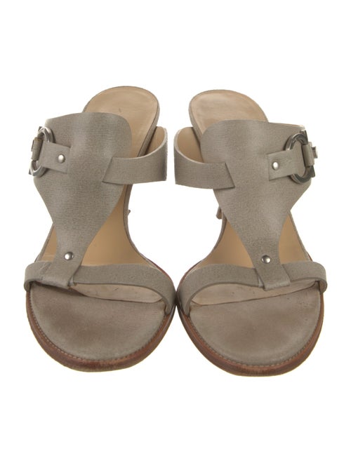 Ferragamo Horsebit Accent Leather Slides