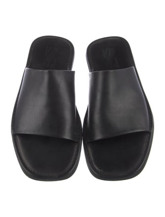 Ferragamo Leather Slides