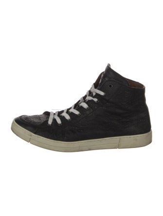 Ferragamo Leather Printed Sneakers