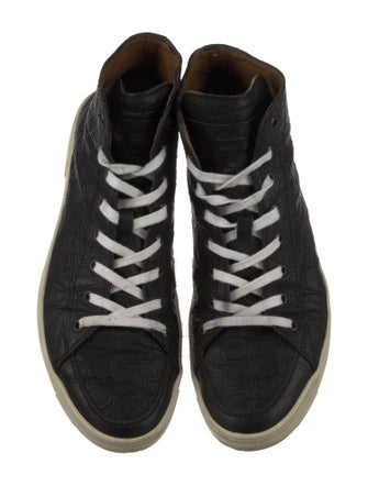 Ferragamo Leather Printed Sneakers