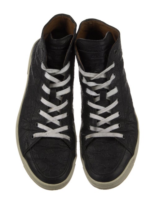 Ferragamo Leather Printed Sneakers