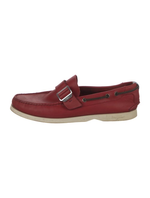 Ferragamo Leather Boat Shoes