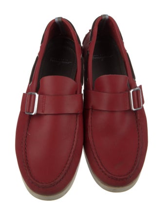 Ferragamo Leather Boat Shoes