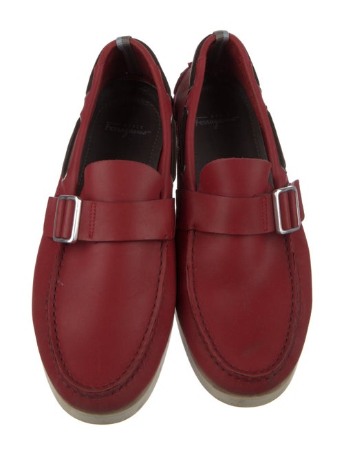 Ferragamo Leather Boat Shoes