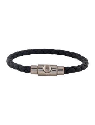 Ferragamo Leather Braided Wrap Bracelet