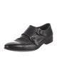 Ferragamo Leather Monk Straps