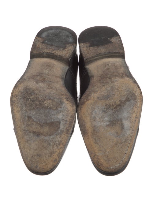 Ferragamo Leather Monk Straps