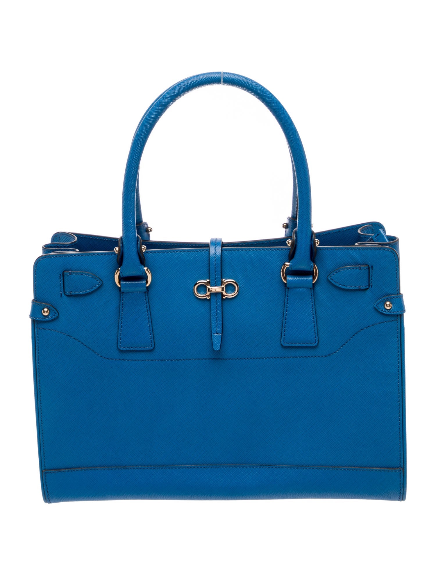 Salvatore Ferragamo Saffiano Leather Top Handle Bag