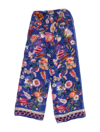 Ferragamo Silk Floral Print Scarf