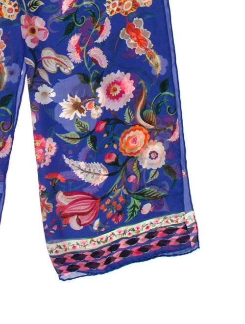 Ferragamo Silk Floral Print Scarf