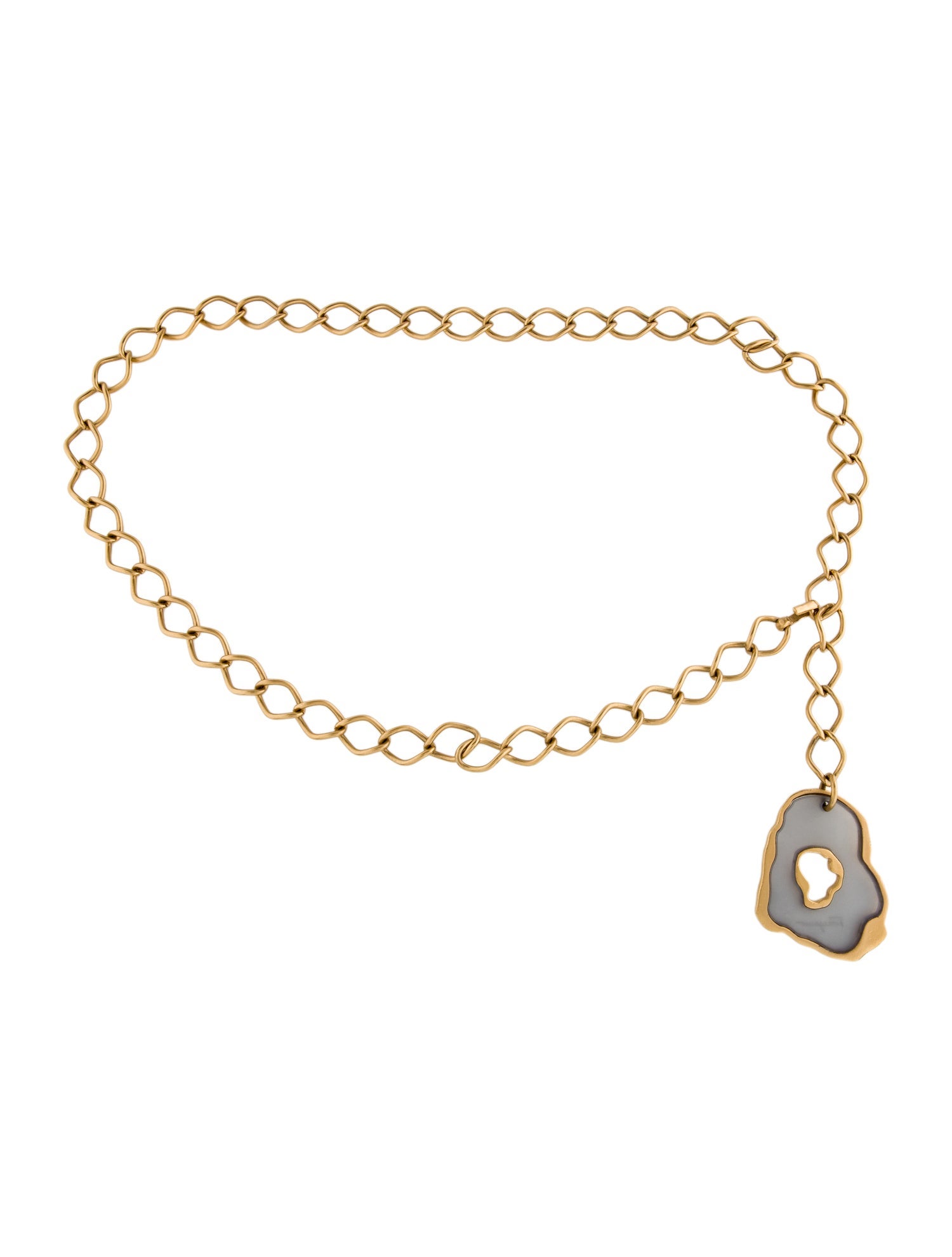 Ferragamo Skinny Metal Waist Belt