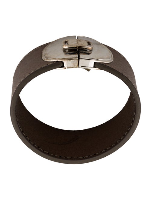 Ferragamo Leather Wide Wrap Bracelet