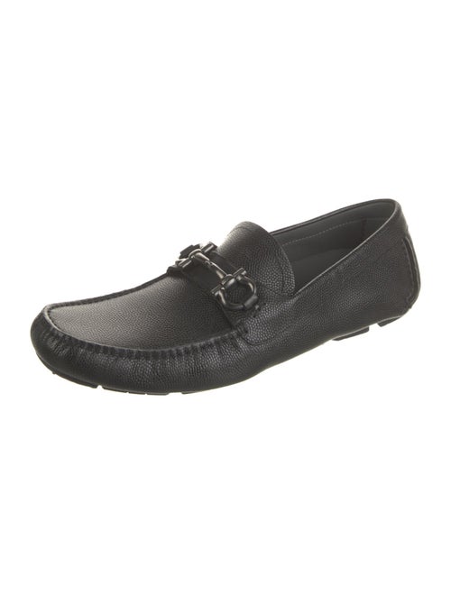 Ferragamo Leather Monk Straps