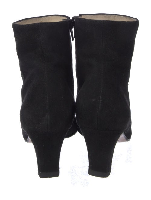 Ferragamo Suede Embroidered Accent Boots