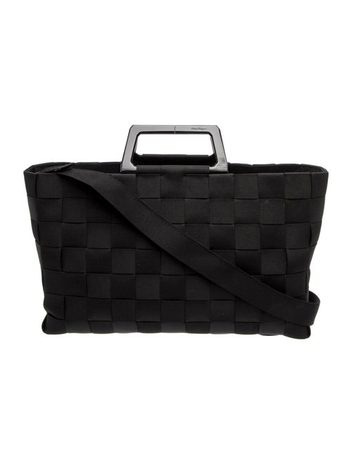 Ferragamo Canvas Top Handle Bag