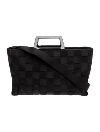 Ferragamo Canvas Top Handle Bag