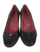 Salvatore Ferragamo Leather Bow Accents Pumps