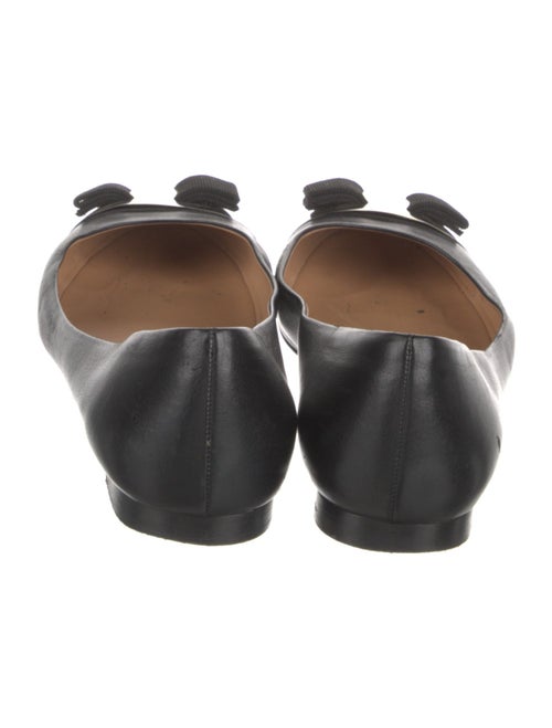 Ferragamo Vara Bow Accent Leather Flats