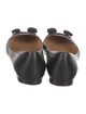 Ferragamo Vara Bow Accent Leather Flats