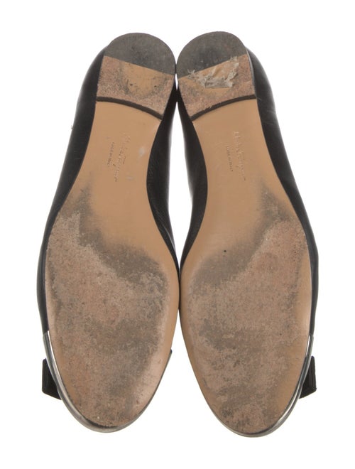 Ferragamo Vara Bow Accent Leather Flats