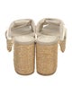 Ferragamo Leather Braided Accents Slides