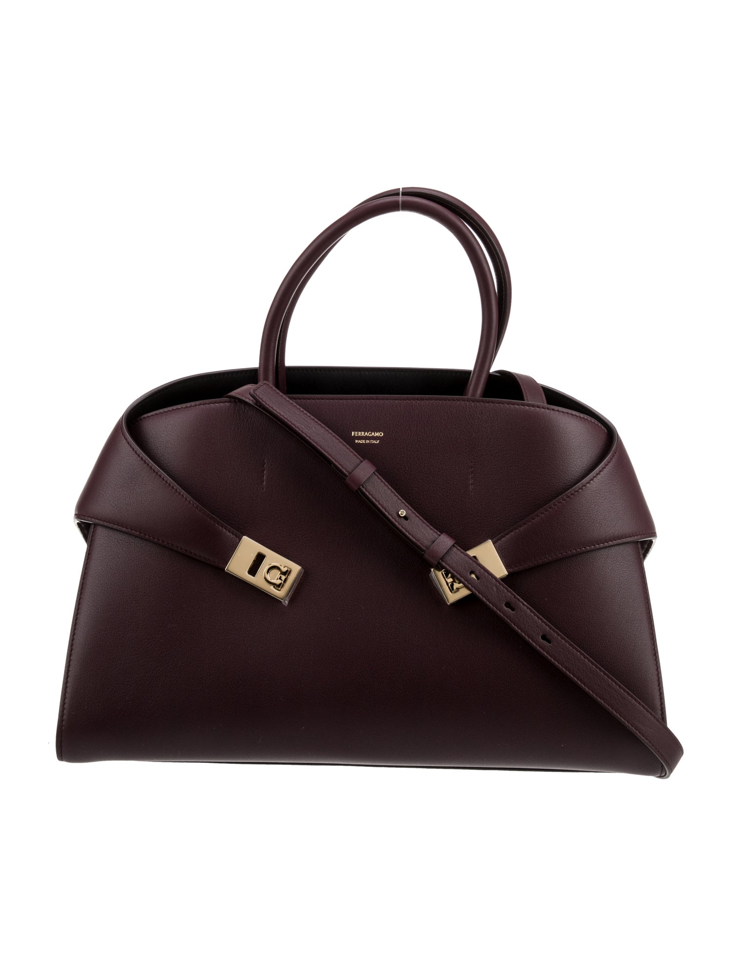 Ferragamo Leather Top Handle Bag w/ Tags