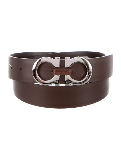 Ferragamo Gancini Logo Leather Waist Belt