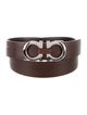 Ferragamo Gancini Logo Leather Waist Belt