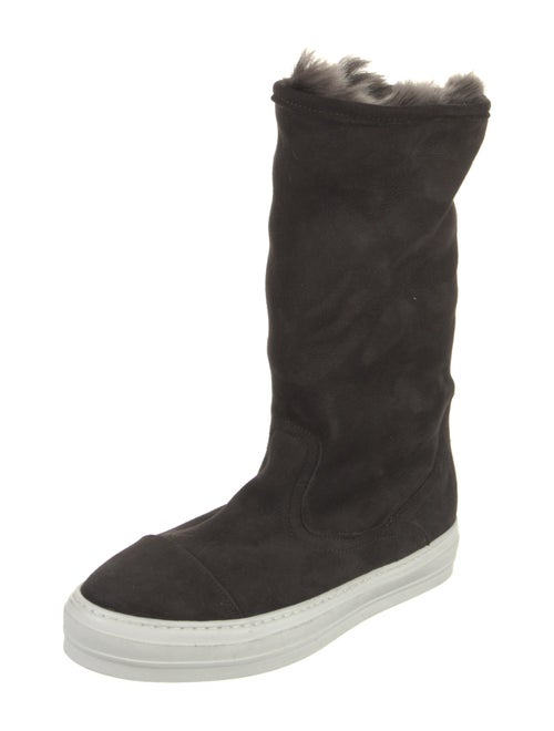 Ferragamo Suede Sock Sneakers