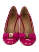 Ferragamo Vara Bow Accent Patent Leather Pumps