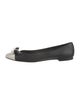 Ferragamo Vara Bow Accent Leather Flats