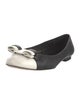 Ferragamo Vara Bow Accent Leather Flats