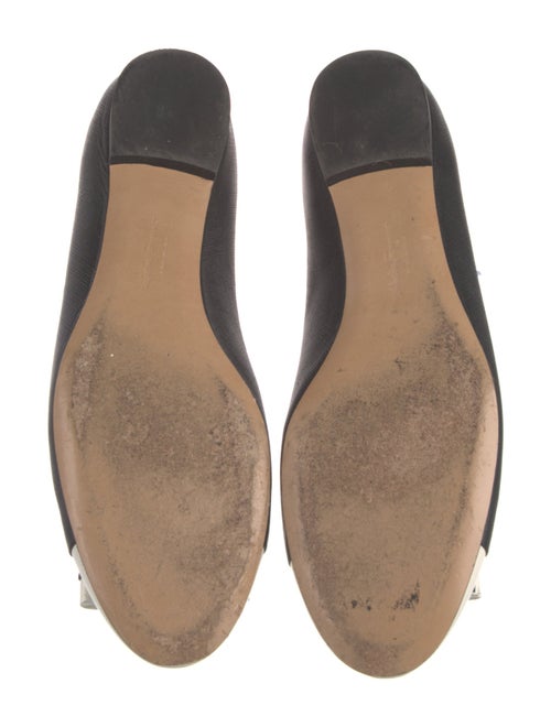 Ferragamo Vara Bow Accent Leather Flats