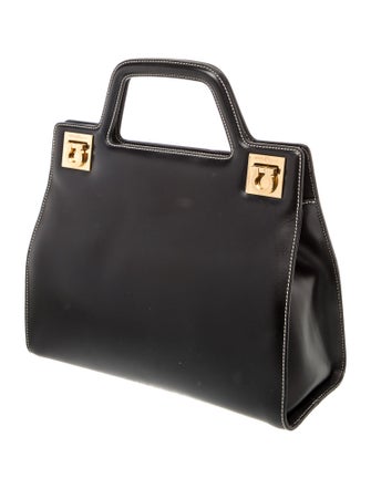 Ferragamo Leather Top Handle Bag