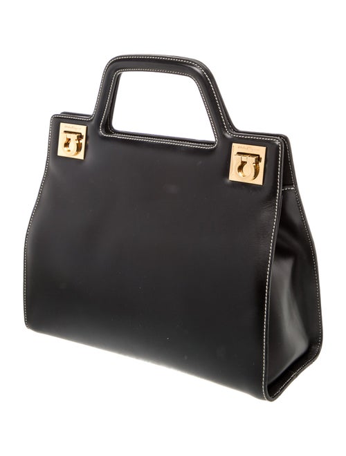 Ferragamo Leather Top Handle Bag