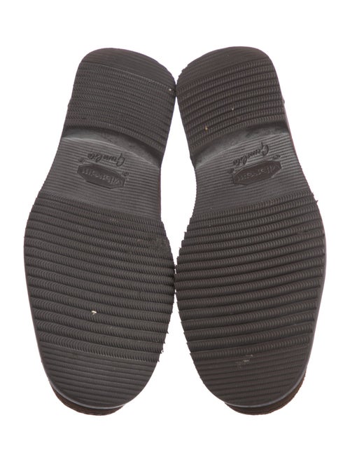 Ferragamo Gancini Logo Suede Loafers