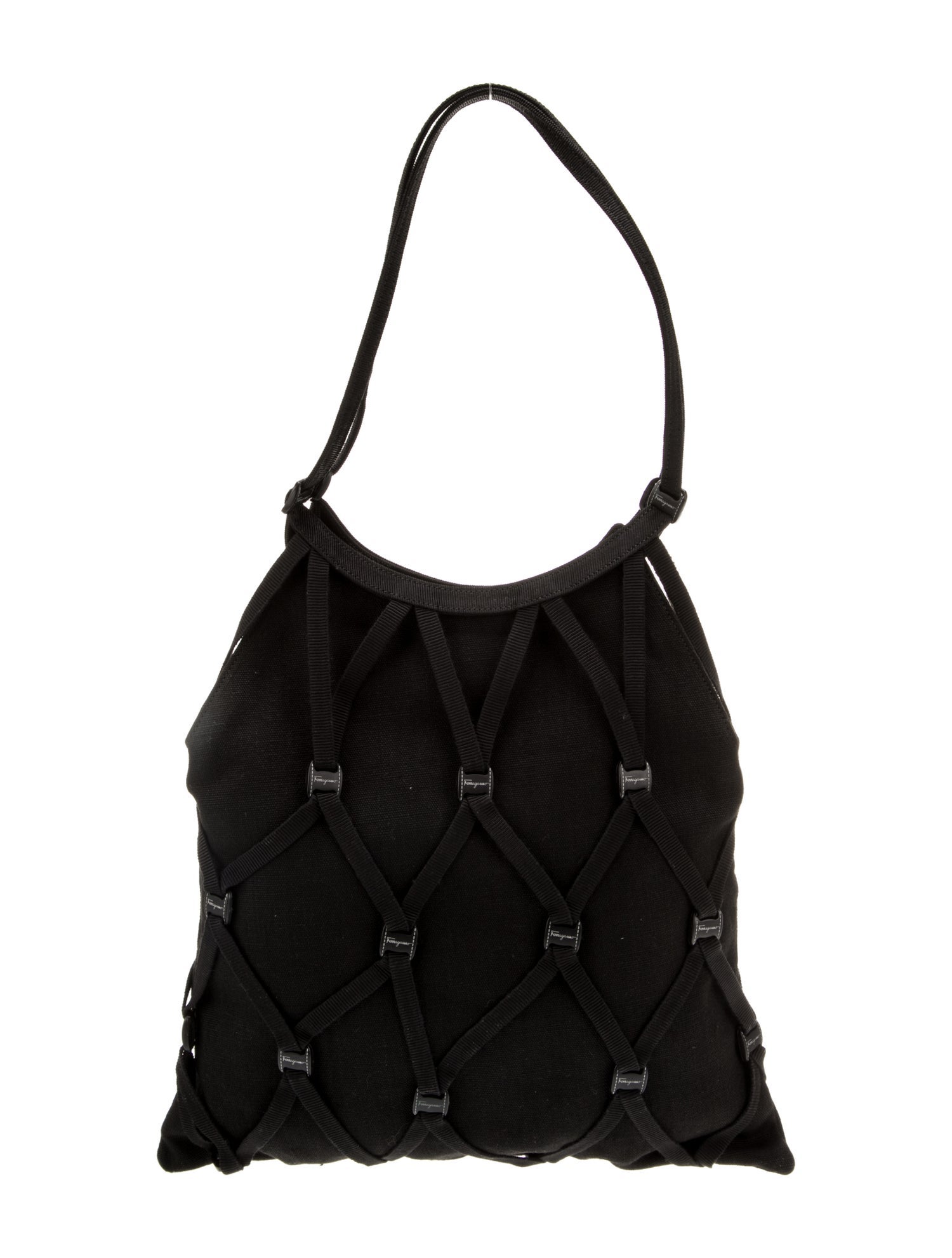 Ferragamo Canvas Shoulder Bag w/ Tags