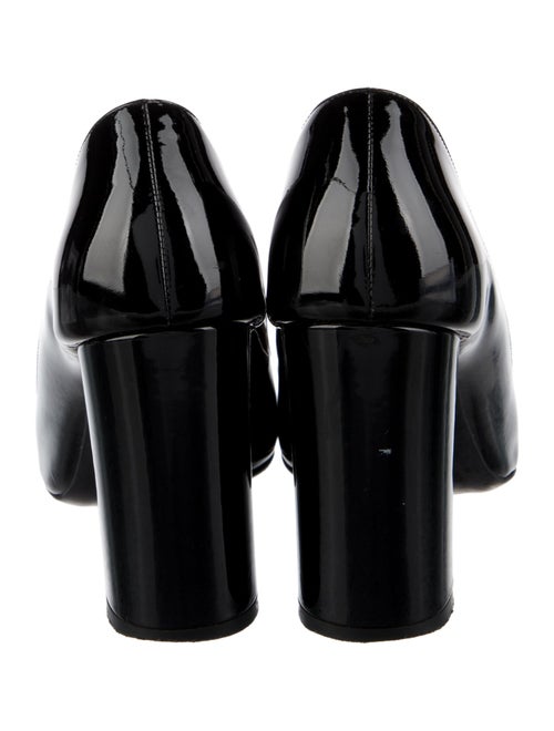 Ferragamo Patent Leather Bow Accents Pumps