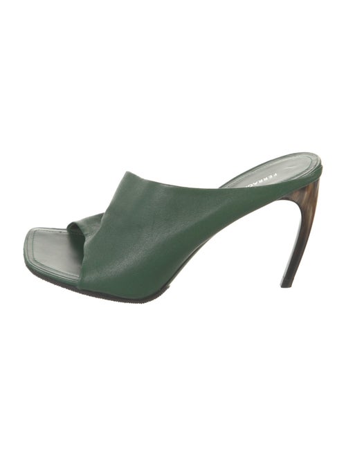 Ferragamo Leather Slides