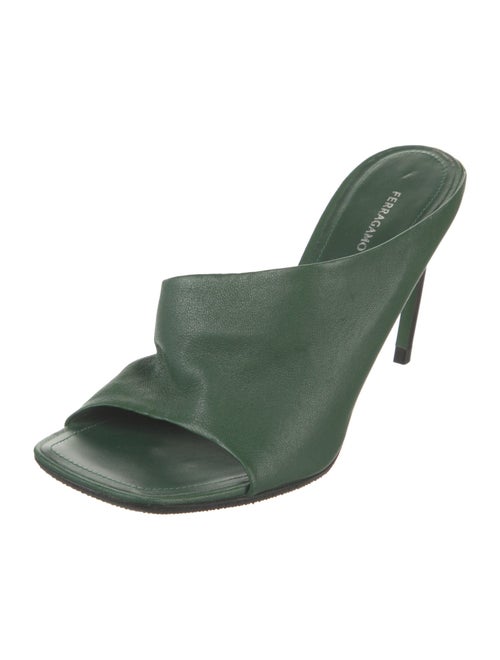 Ferragamo Leather Slides