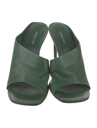 Ferragamo Leather Slides