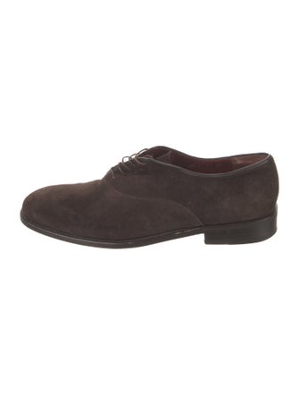 Ferragamo Suede Oxfords