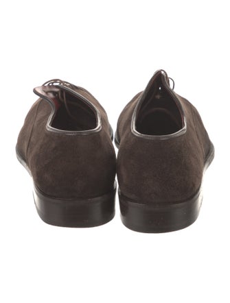 Ferragamo Suede Oxfords