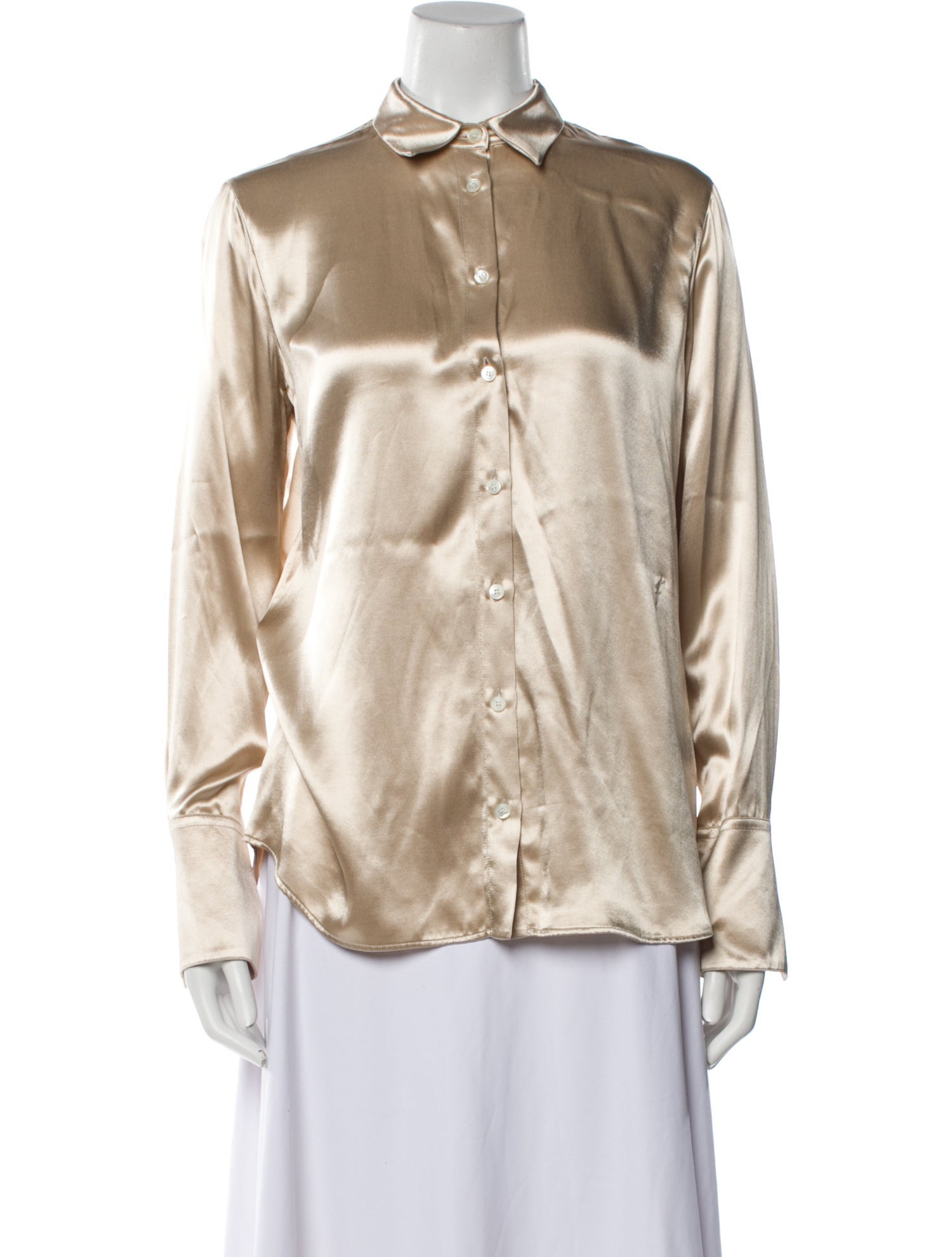 Ferragamo Long Sleeve Button-Up Top w/ Tags