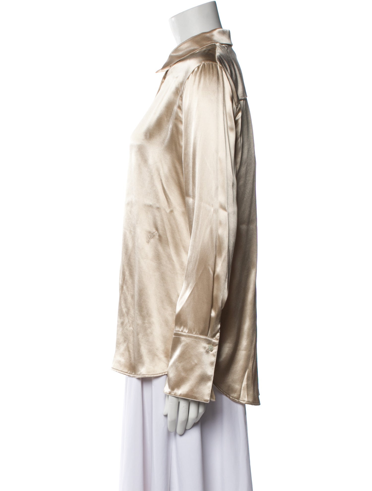 Ferragamo Long Sleeve Button-Up Top w/ Tags