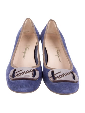 Ferragamo Suede Pumps